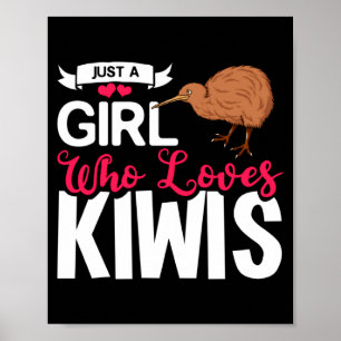 Póster Nueva cría de kiwi bebé Nueva Zelanda 1