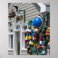 Nueva Escocia, Canadá. Tienda de boyas en Blue Roc