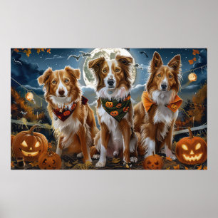 Póster Nueva Escocia Halloween espeluznante