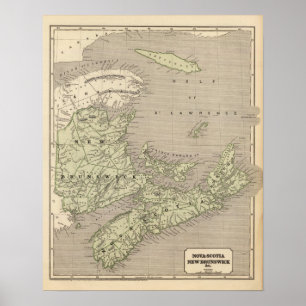 Póster Nueva Escocia, Nuevo Brunswick