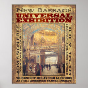 Póster Nueva Exhibición Universal Babbage