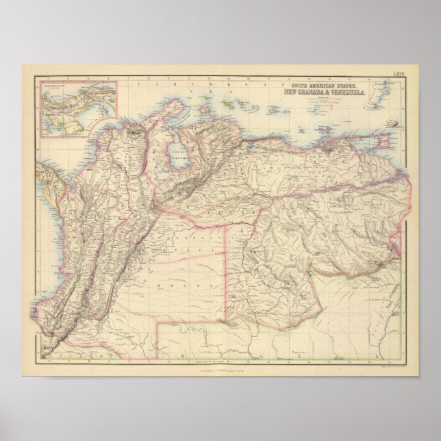 Póster Nueva Granada y Venezuela (Frente)