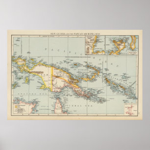 Póster Nueva Guinea, Archipiélago Papuano