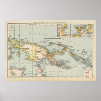 Póster Nueva Guinea, Archipiélago Papuano