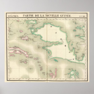 Póster Nueva Guinea Oceanía ningunos 22