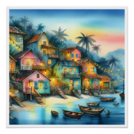 Póster NUEVA HAITI única, Aruba, Antigua