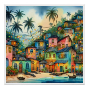 Póster NUEVA HAITÍ ÚNICA, Aruba, Antigua