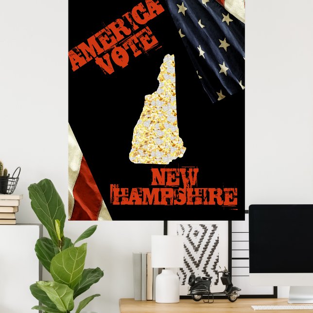 PÓSTER NUEVA HAMPSHIRE (Oficina en casa)