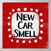 Nueva imagen de pared de huele a Poster de coche