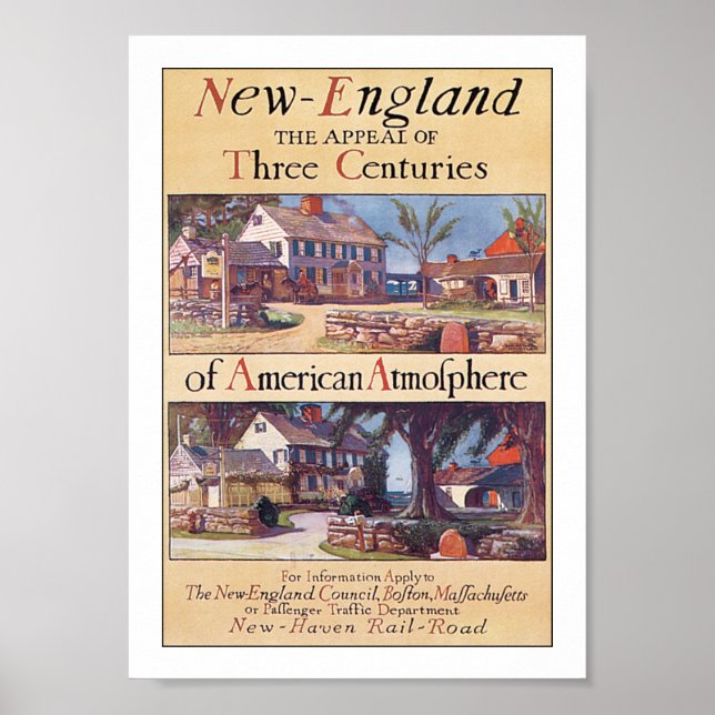 Póster Nueva Inglaterra (Frente)