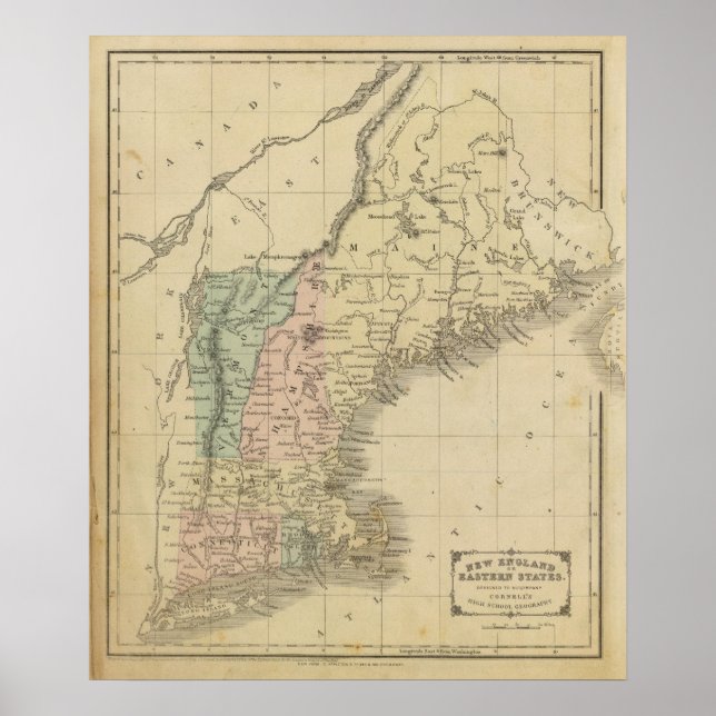 Póster Nueva Inglaterra (Frente)