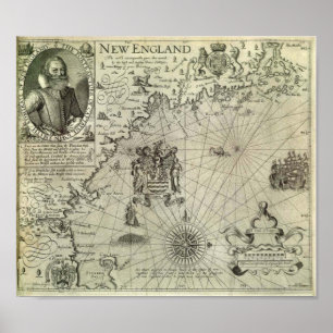 Póster Nueva Inglaterra - 1616