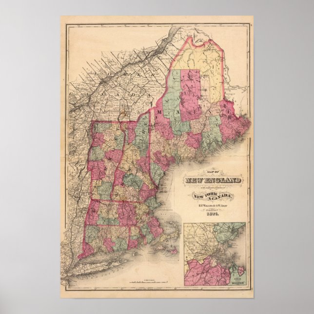 Póster Nueva Inglaterra 2 (Frente)