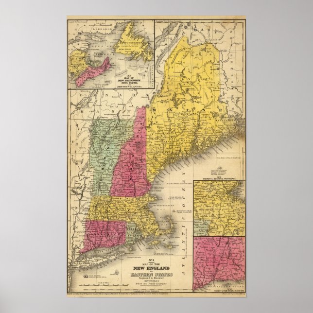 Póster Nueva Inglaterra 3 (Frente)