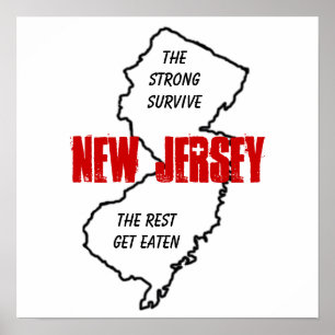 Póster Nueva Jersey: los fuertes sobreviven, el resto se 
