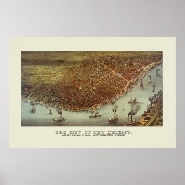 Póster Nueva Orleans 1885 (Frente)