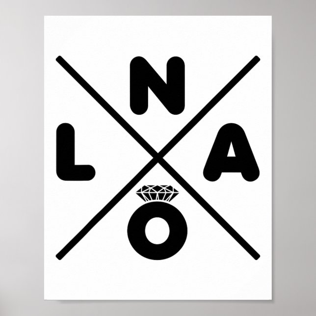 Póster Nueva Orleans Boda Nola Bachelorette Party Groom (Frente)