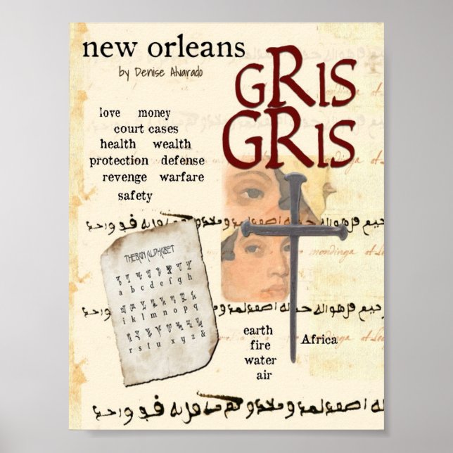Póster Nueva Orleans Gris Gris (Frente)