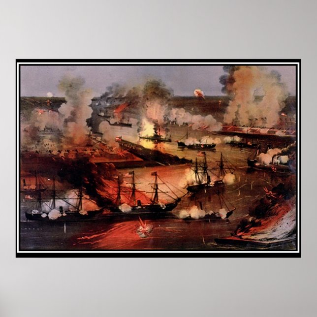 Póster Nueva Orleans Guerra Civil Americana 1862 (Frente)