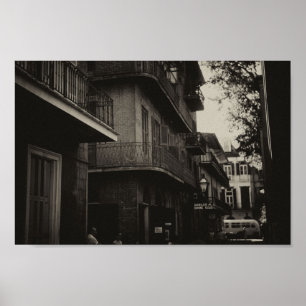 Póster Nueva Orleans inspirada en el siglo medio
