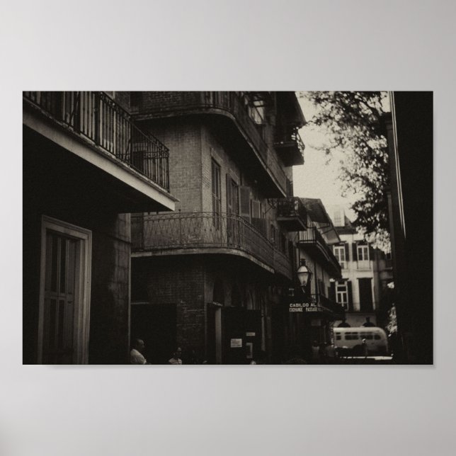 Póster Nueva Orleans inspirada en el siglo medio (Frente)