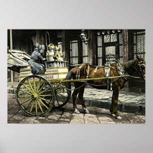 Póster Nueva Orleans Louisiana Leche Entrega