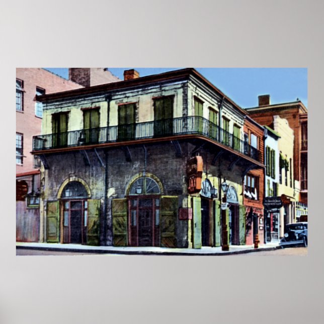 Póster Nueva Orleans Louisiana Old Absinthe House 1940 (Frente)