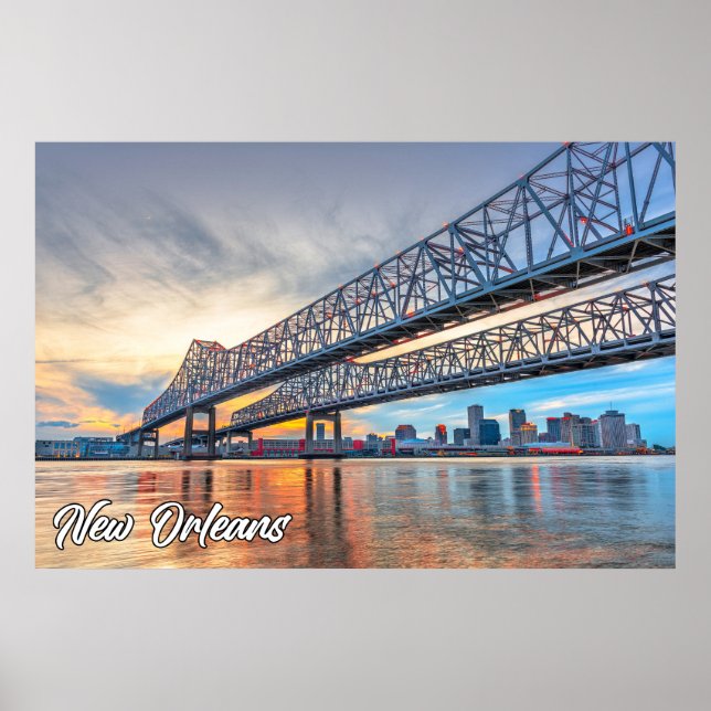 Póster Nueva Orleans, Luisiana, Estados Unidos (Frente)