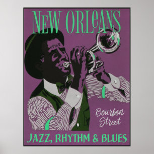 Póster Nueva Orleans Music poster 2/3