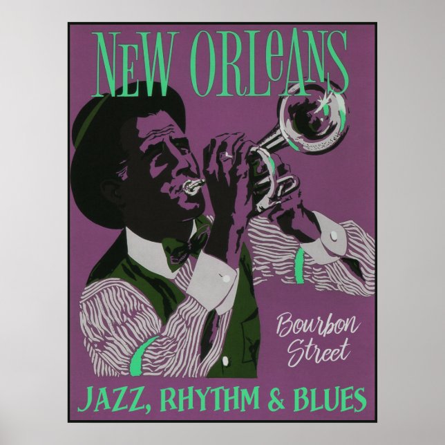 Póster Nueva Orleans Music poster 2/3 (Frente)