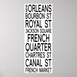 Póster Nueva Orleans | Tipografía
