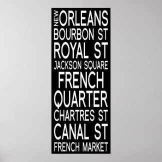 Póster Nueva Orleans | Tipografía
