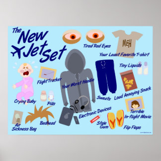 Póster Nueva parodia del Personalizado de viajes de Air F