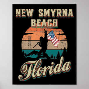 Póster Nueva playa de Smyrna Florida