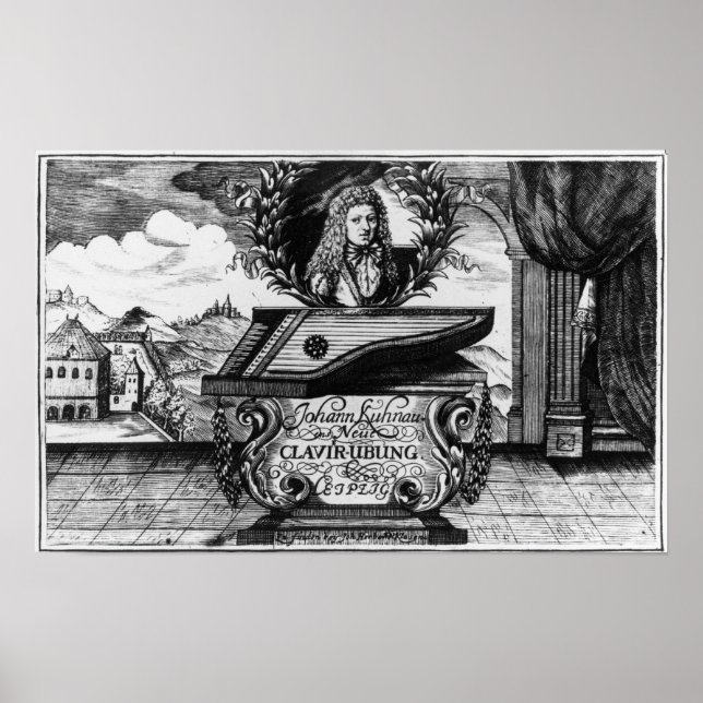 Póster Nueva práctica del piano, 1689 (Frente)