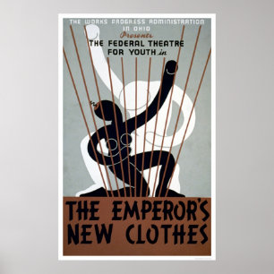 Póster Nueva ropa de los emperadores WPA 1937