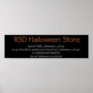 PÓSTER NUEVA TIENDA RSD HALLOWEEN