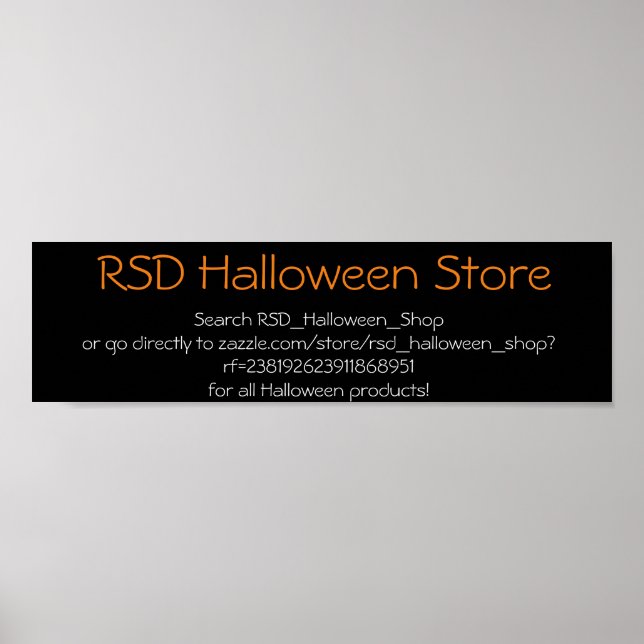 PÓSTER NUEVA TIENDA RSD HALLOWEEN (Frente)