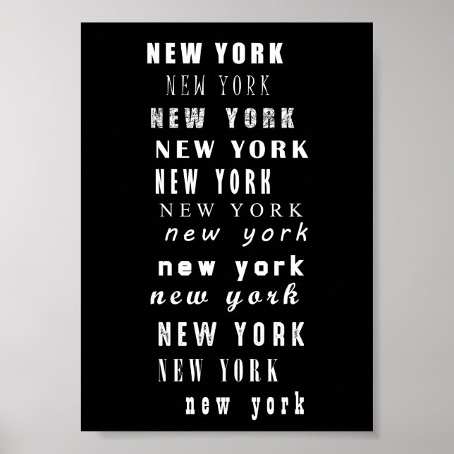 Póster Nueva York (Frente)