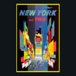 Póster Nueva York<br><div class="desc">Poster de viajes vintage de Nueva York. Anuncio de época poster</div>