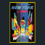 Póster Nueva York<br><div class="desc">Poster de viajes vintage de Nueva York. Anuncio de época poster</div>