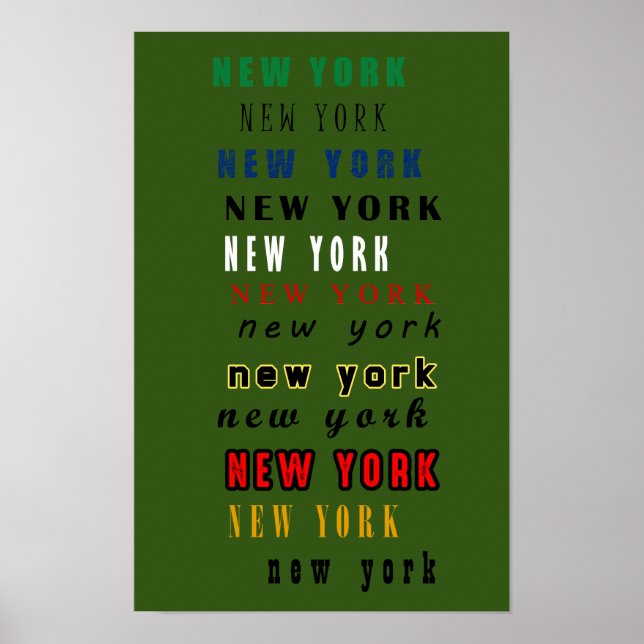 Póster Nueva York (Frente)