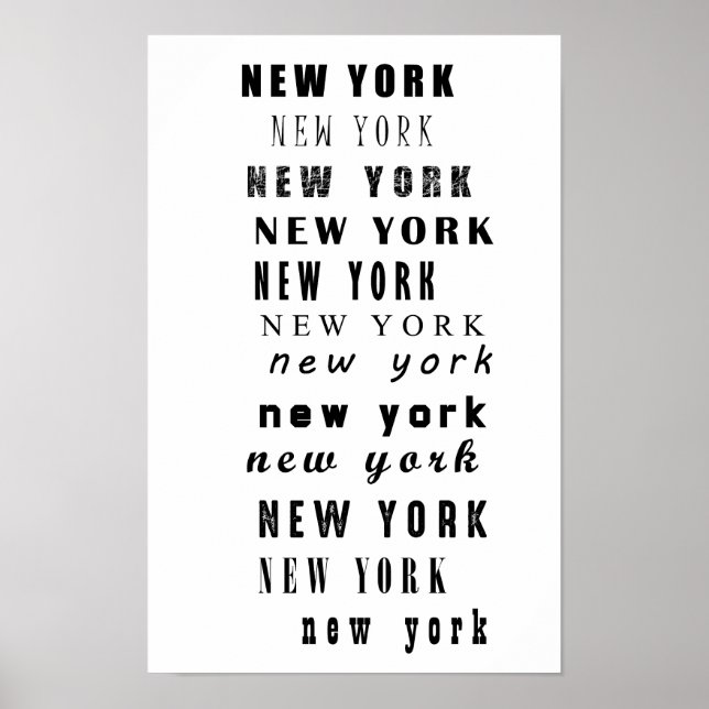 Póster Nueva York (Frente)