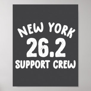 Póster Nueva York 26 2 Suprt Crew Maratón Ropa Corriendo