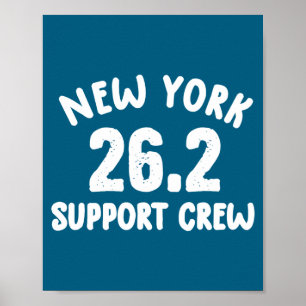 Póster Nueva York 26 2 Suprt Crew Maratón Ropa Corriendo