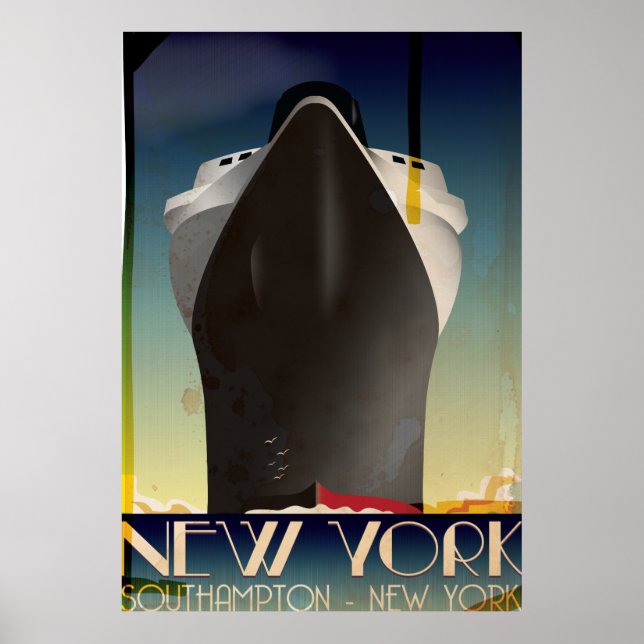 Póster Nueva York A Southampton (Frente)