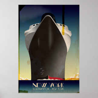 Póster Nueva York A Southampton