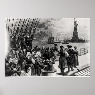 Póster Nueva York - Bienvenidos a la tierra de la liberta