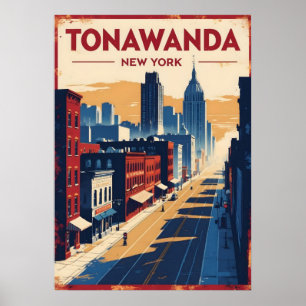 Póster nueva york city poster, nyc skyline art, manhattan