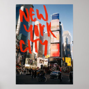 Póster nueva york city poster, nyc skyline art, manhattan